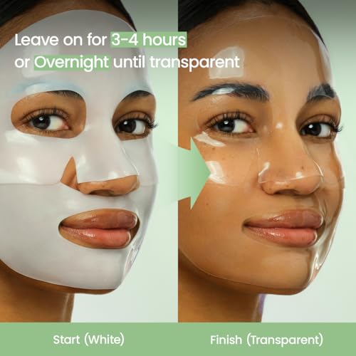 BIODANCE Bio-Collagen Real Deep Mask, Hydrating Overnight Hydrogel Face Mask, Pore Minimizing, Elasticity, Plumping, Travel Essentials & Self Care Gifts for Women, Korean Skin Care | 1.19oz(34g) x 4ea