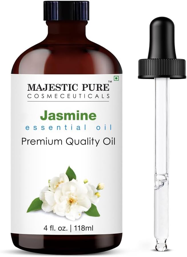 Majestic Pure Lavender Essential Oil for Diffuser - 4 Fl Oz | 100% Natural Essentials Oils for Aromatherapy, Soap and Candle Making Fragrance, Massage and Skin, Lavender Oil