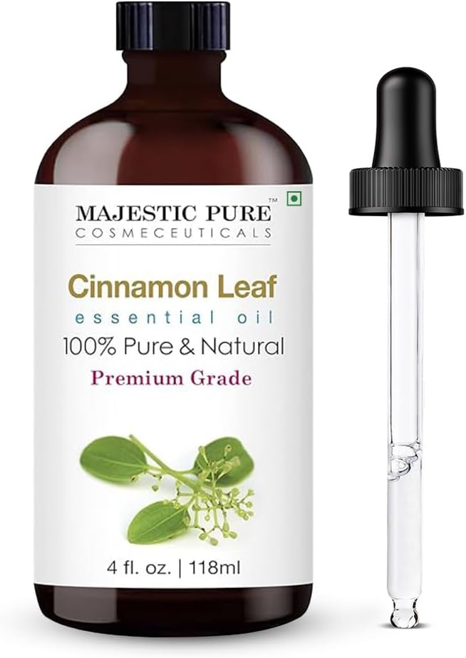Majestic Pure Lavender Essential Oil for Diffuser - 4 Fl Oz | 100% Natural Essentials Oils for Aromatherapy, Soap and Candle Making Fragrance, Massage and Skin, Lavender Oil