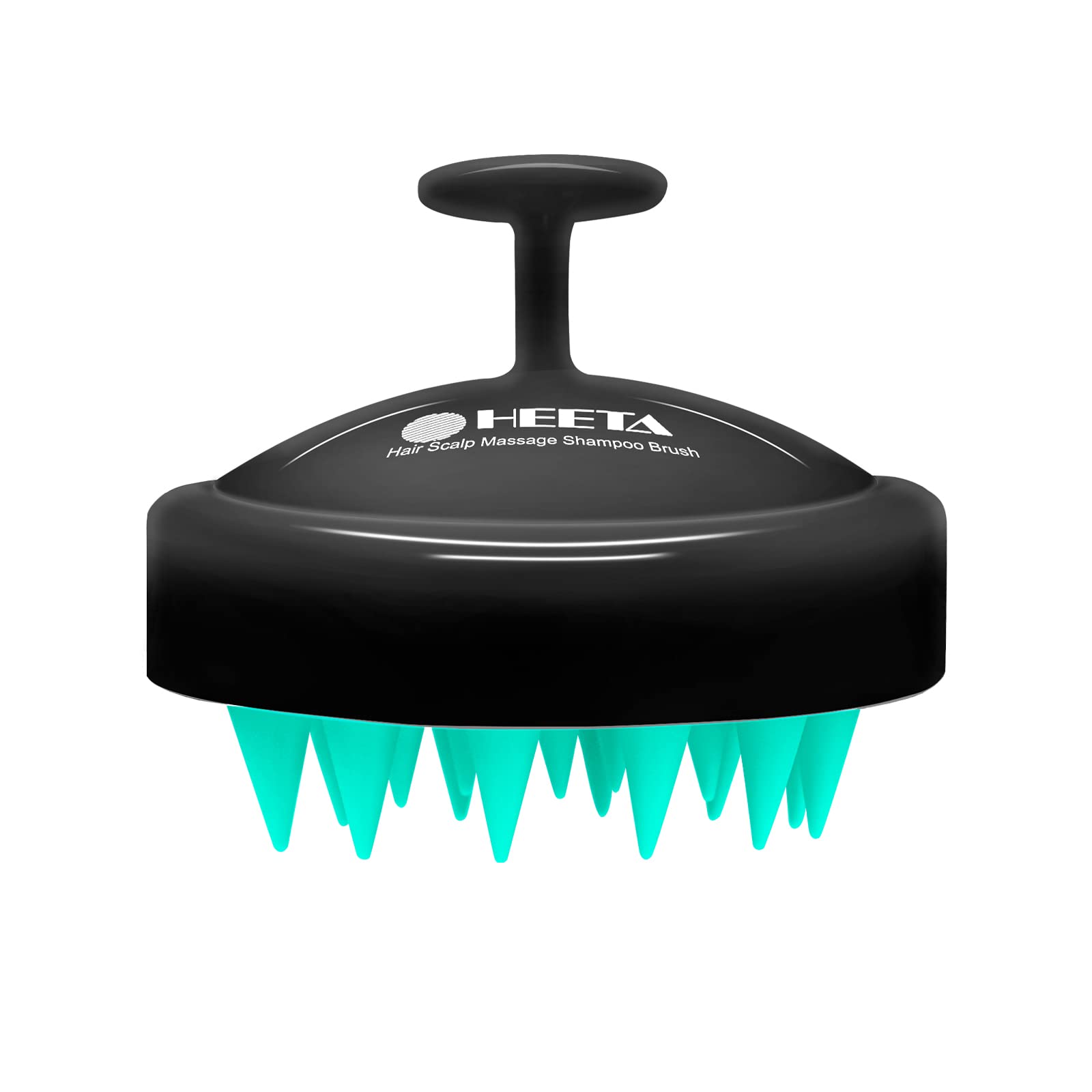 HEETA Scalp Massager Hair Growth Scrubber for Dandruff Removal Hair Care | Silicone Head Massager Relaxing, Shampoo Brush Cleansing Exfoliating for All Hair Type, Easy-Grip, Bath Shower Accessories
