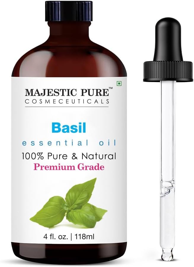 Majestic Pure Lavender Essential Oil for Diffuser - 4 Fl Oz | 100% Natural Essentials Oils for Aromatherapy, Soap and Candle Making Fragrance, Massage and Skin, Lavender Oil
