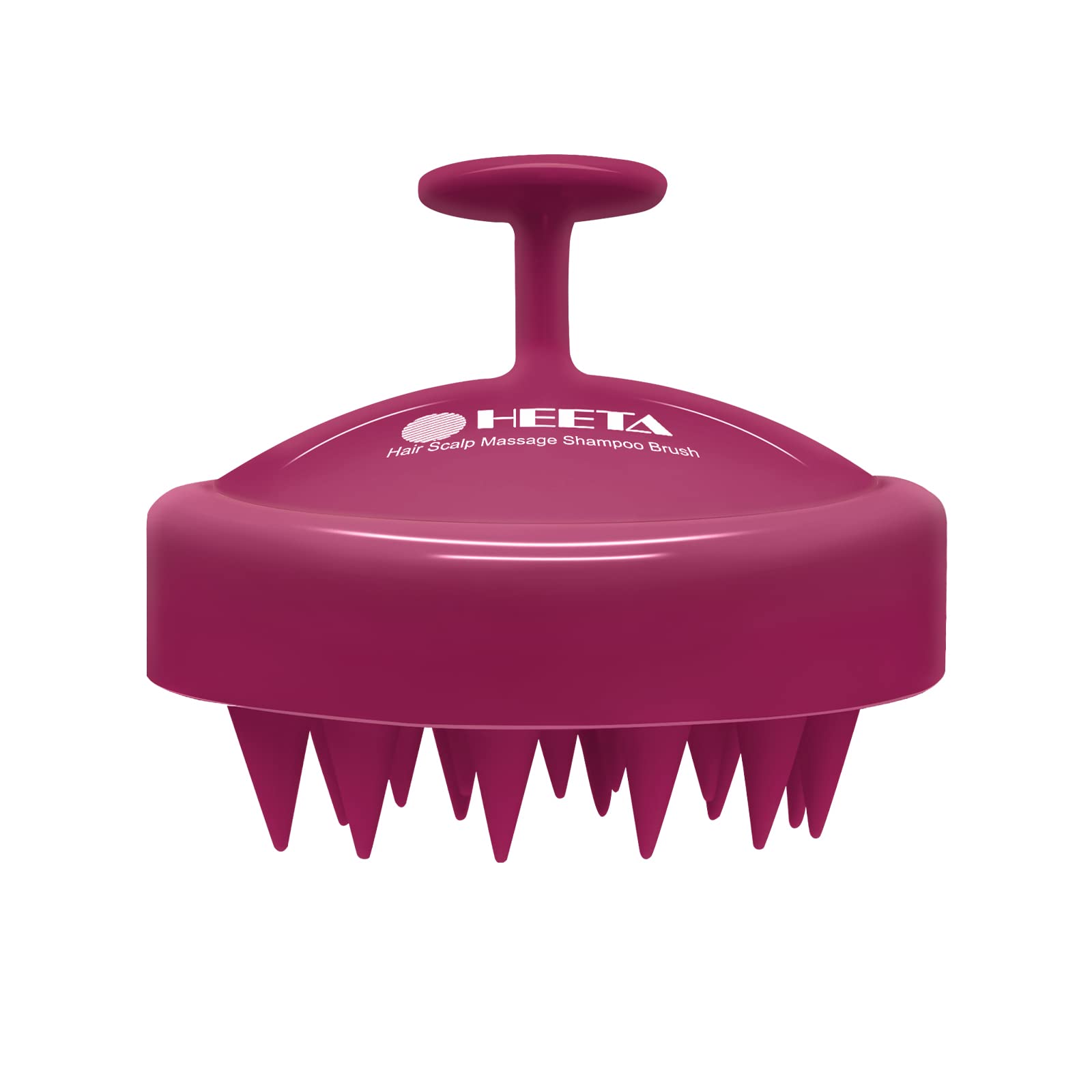 HEETA Scalp Massager Hair Growth Scrubber for Dandruff Removal Hair Care | Silicone Head Massager Relaxing, Shampoo Brush Cleansing Exfoliating for All Hair Type, Easy-Grip, Bath Shower Accessories
