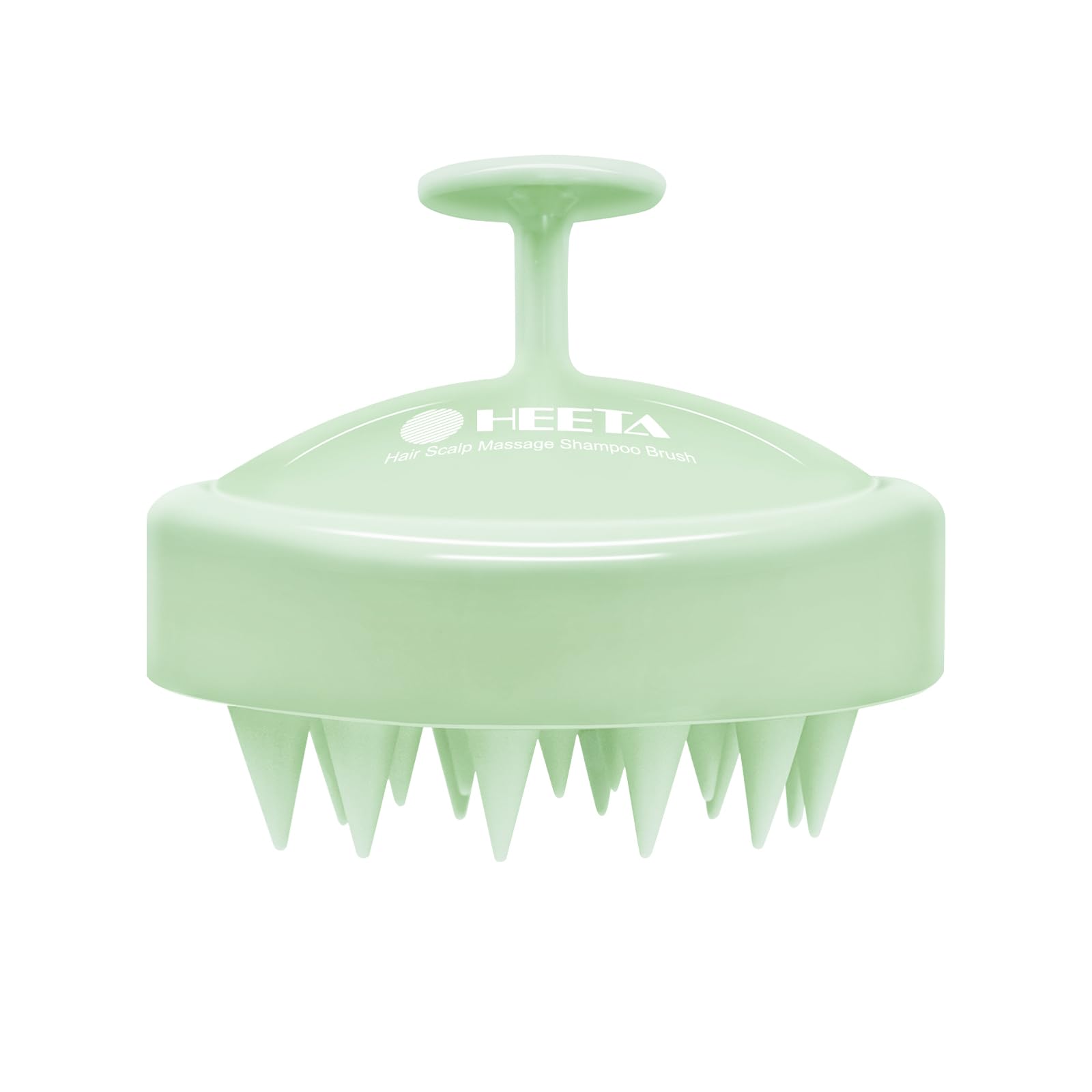 HEETA Scalp Massager Hair Growth Scrubber for Dandruff Removal Hair Care | Silicone Head Massager Relaxing, Shampoo Brush Cleansing Exfoliating for All Hair Type, Easy-Grip, Bath Shower Accessories