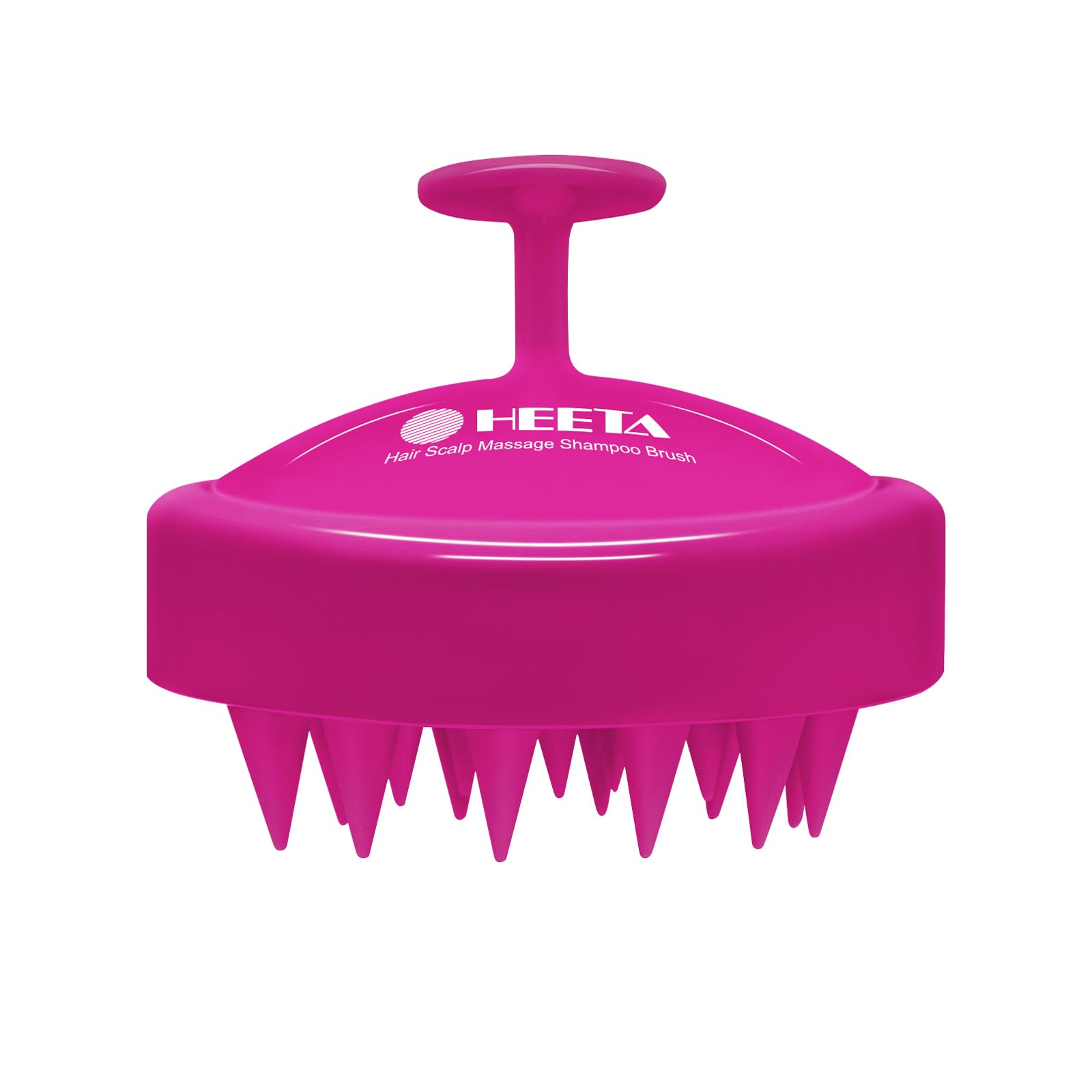 HEETA Scalp Massager Hair Growth Scrubber for Dandruff Removal Hair Care | Silicone Head Massager Relaxing, Shampoo Brush Cleansing Exfoliating for All Hair Type, Easy-Grip, Bath Shower Accessories