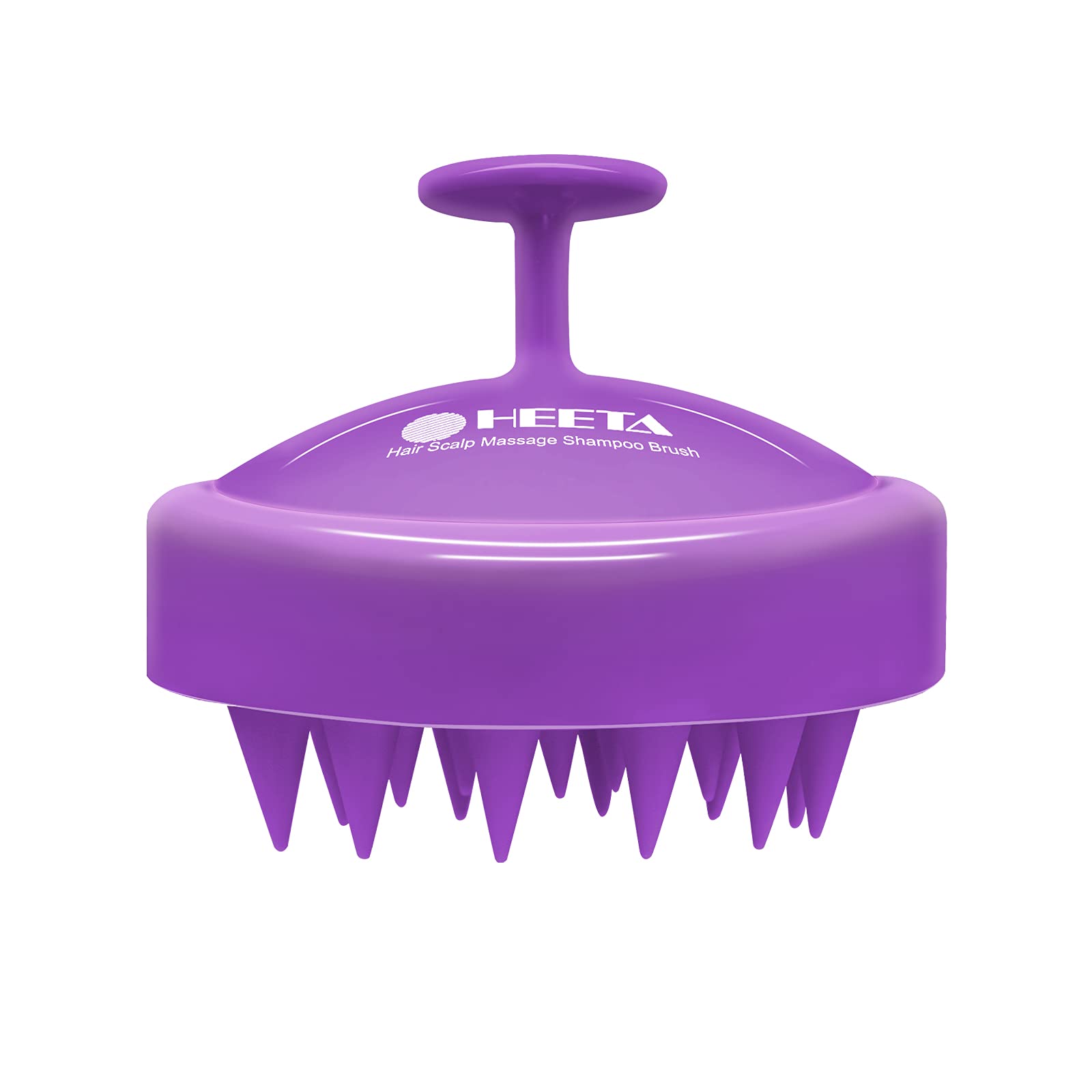 HEETA Scalp Massager Hair Growth Scrubber for Dandruff Removal Hair Care | Silicone Head Massager Relaxing, Shampoo Brush Cleansing Exfoliating for All Hair Type, Easy-Grip, Bath Shower Accessories