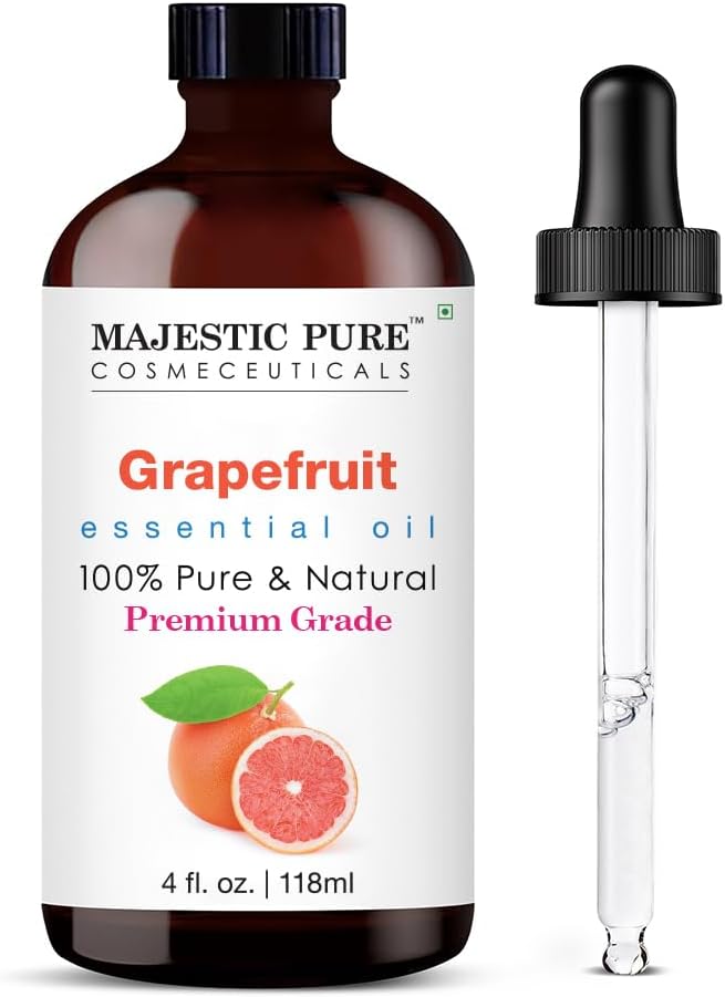 Majestic Pure Lavender Essential Oil for Diffuser - 4 Fl Oz | 100% Natural Essentials Oils for Aromatherapy, Soap and Candle Making Fragrance, Massage and Skin, Lavender Oil
