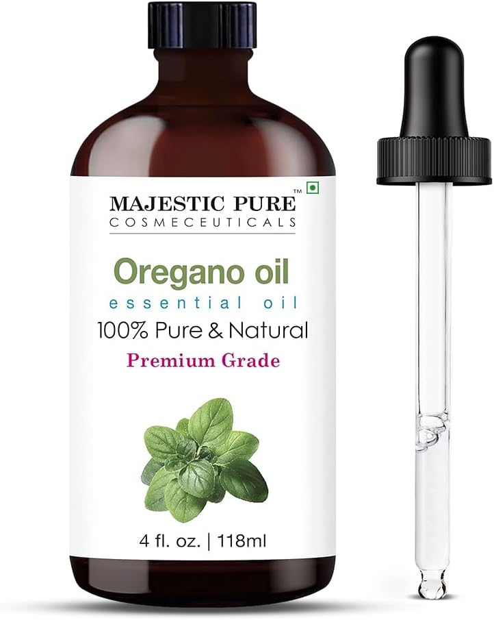 Majestic Pure Lavender Essential Oil for Diffuser - 4 Fl Oz | 100% Natural Essentials Oils for Aromatherapy, Soap and Candle Making Fragrance, Massage and Skin, Lavender Oil