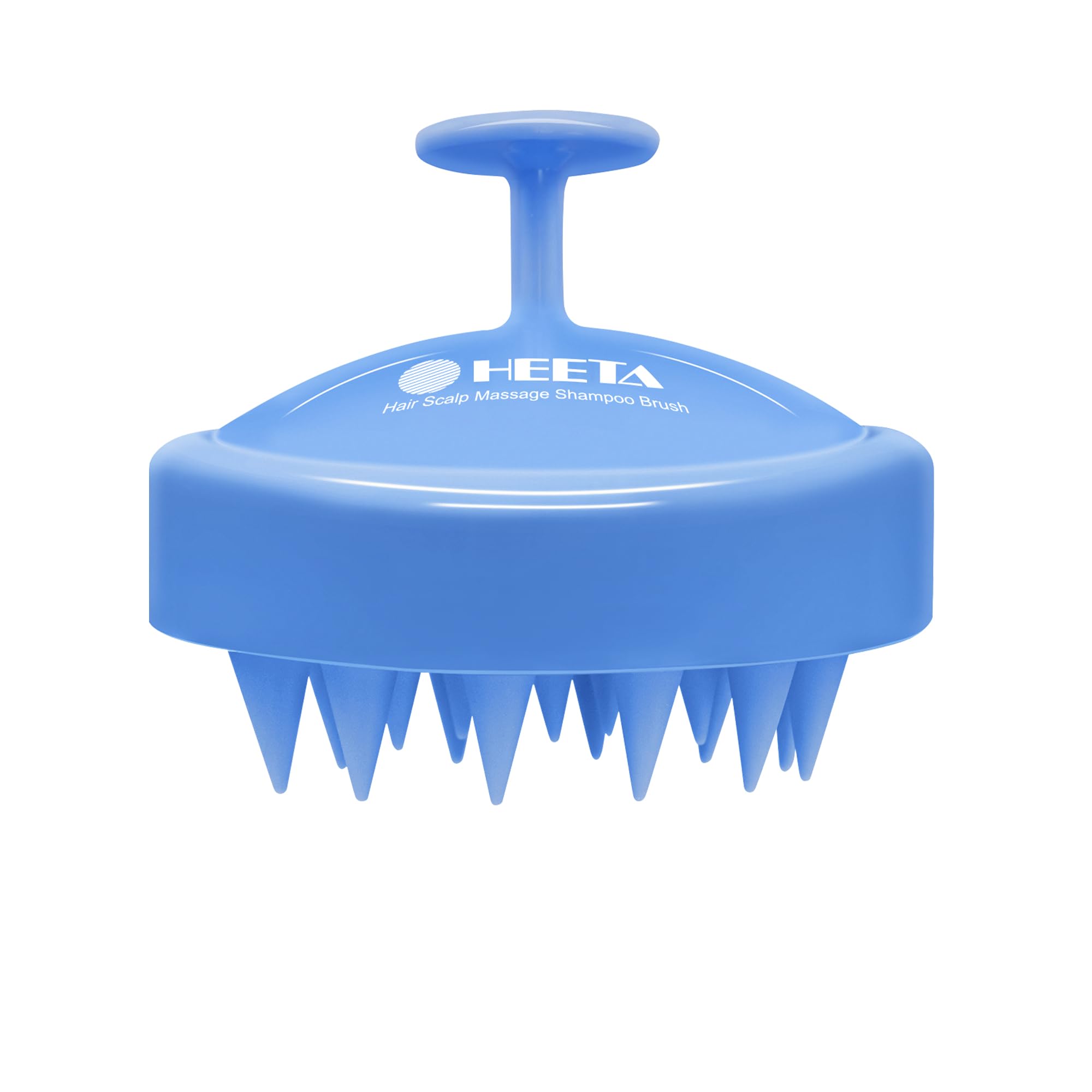 HEETA Scalp Massager Hair Growth Scrubber for Dandruff Removal Hair Care | Silicone Head Massager Relaxing, Shampoo Brush Cleansing Exfoliating for All Hair Type, Easy-Grip, Bath Shower Accessories