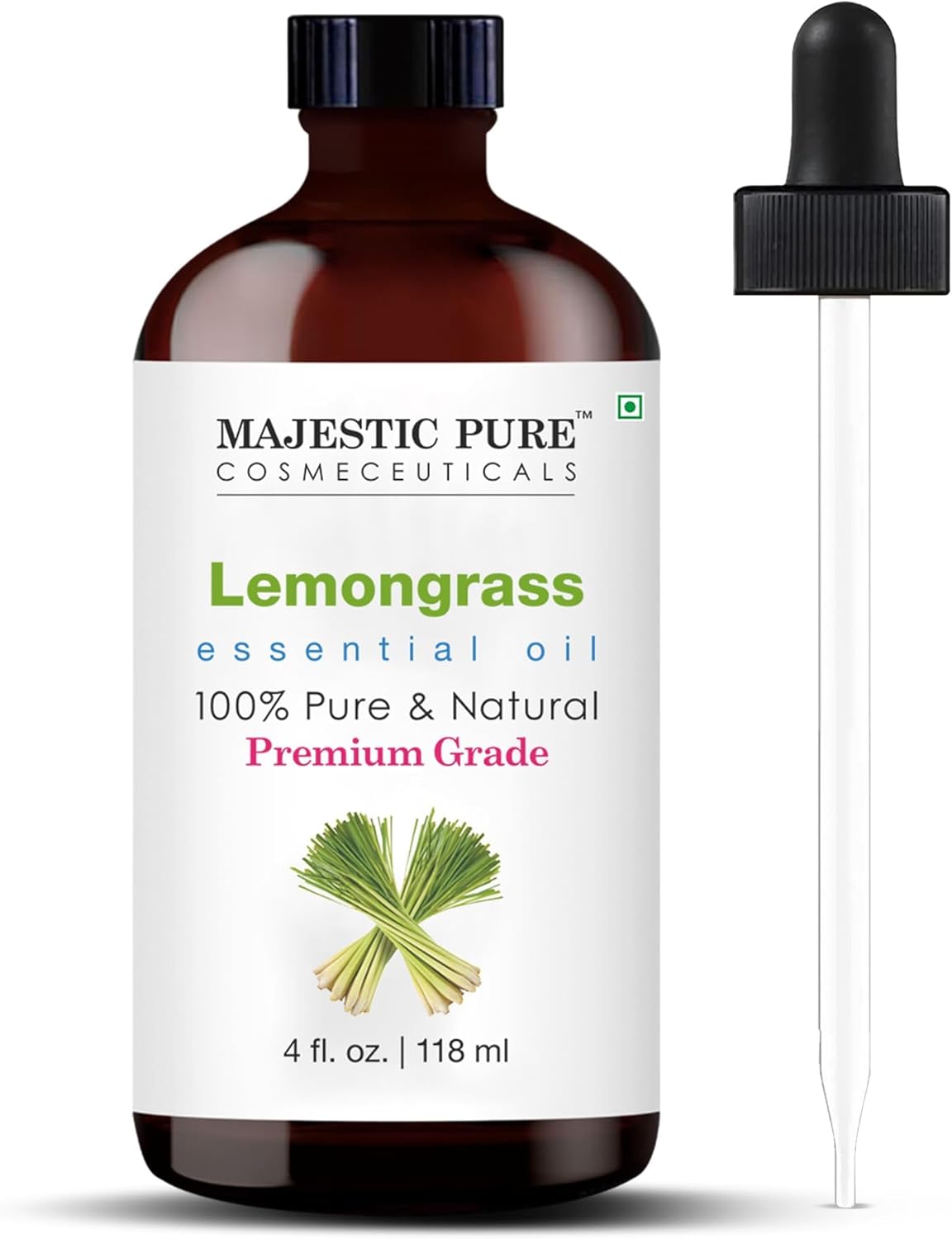 Majestic Pure Lavender Essential Oil for Diffuser - 4 Fl Oz | 100% Natural Essentials Oils for Aromatherapy, Soap and Candle Making Fragrance, Massage and Skin, Lavender Oil