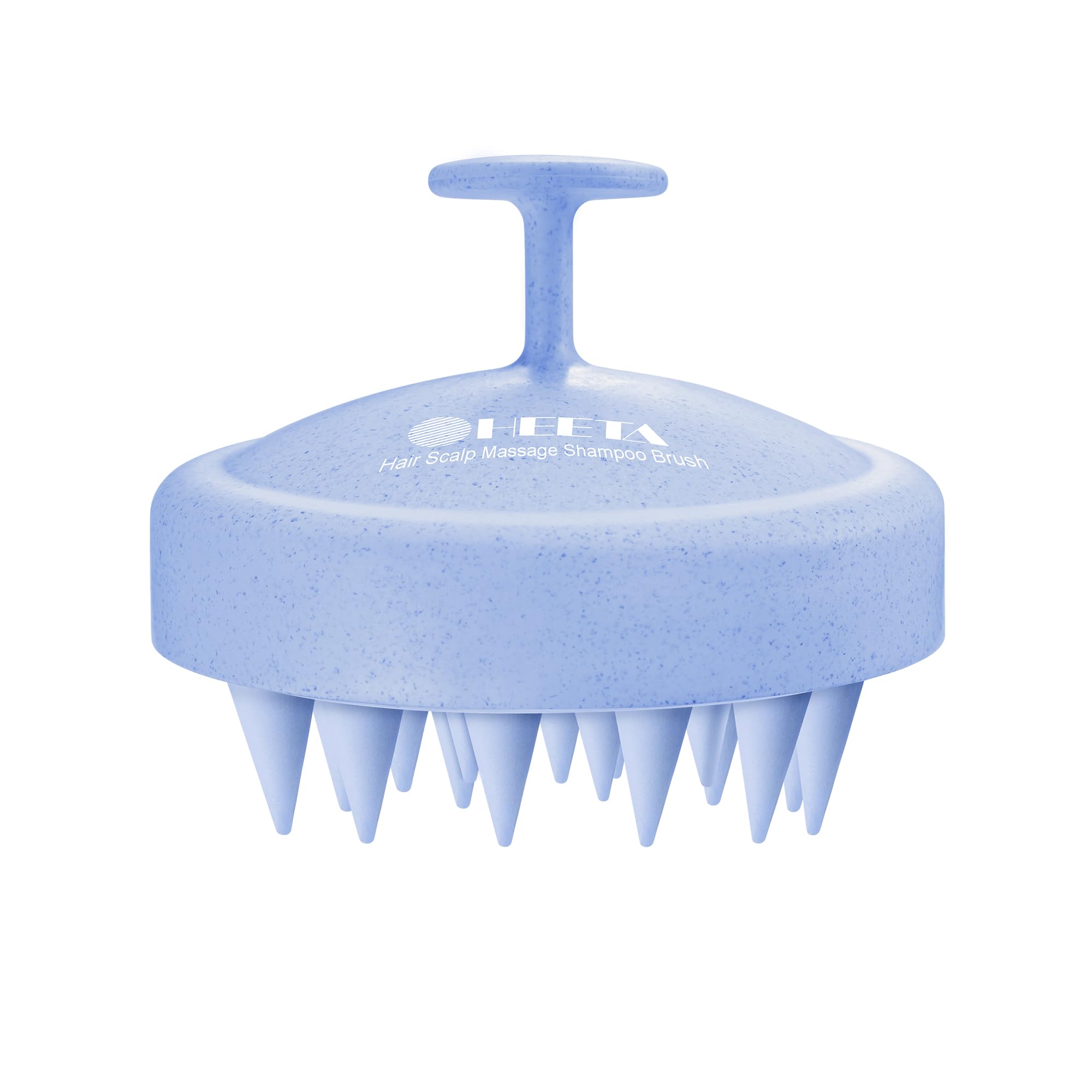 HEETA Scalp Massager Hair Growth Scrubber for Dandruff Removal Hair Care | Silicone Head Massager Relaxing, Shampoo Brush Cleansing Exfoliating for All Hair Type, Easy-Grip, Bath Shower Accessories