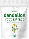 Micro Ingredients Organic Dandelion Root Extract Powder, 1lb | Up to 454 Servings | Great for Dandelion Root Tea, Beverages & Recipes | USDA Organic, Non-GMO, Caffeine Free, Filler Free