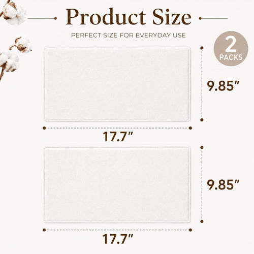 2 Pcs Organic Cotton Flannel for Castor Oil Pack Wrap, Reusable Castor Oil Compress for Stomach, Abdomen, Joints & Other Areas