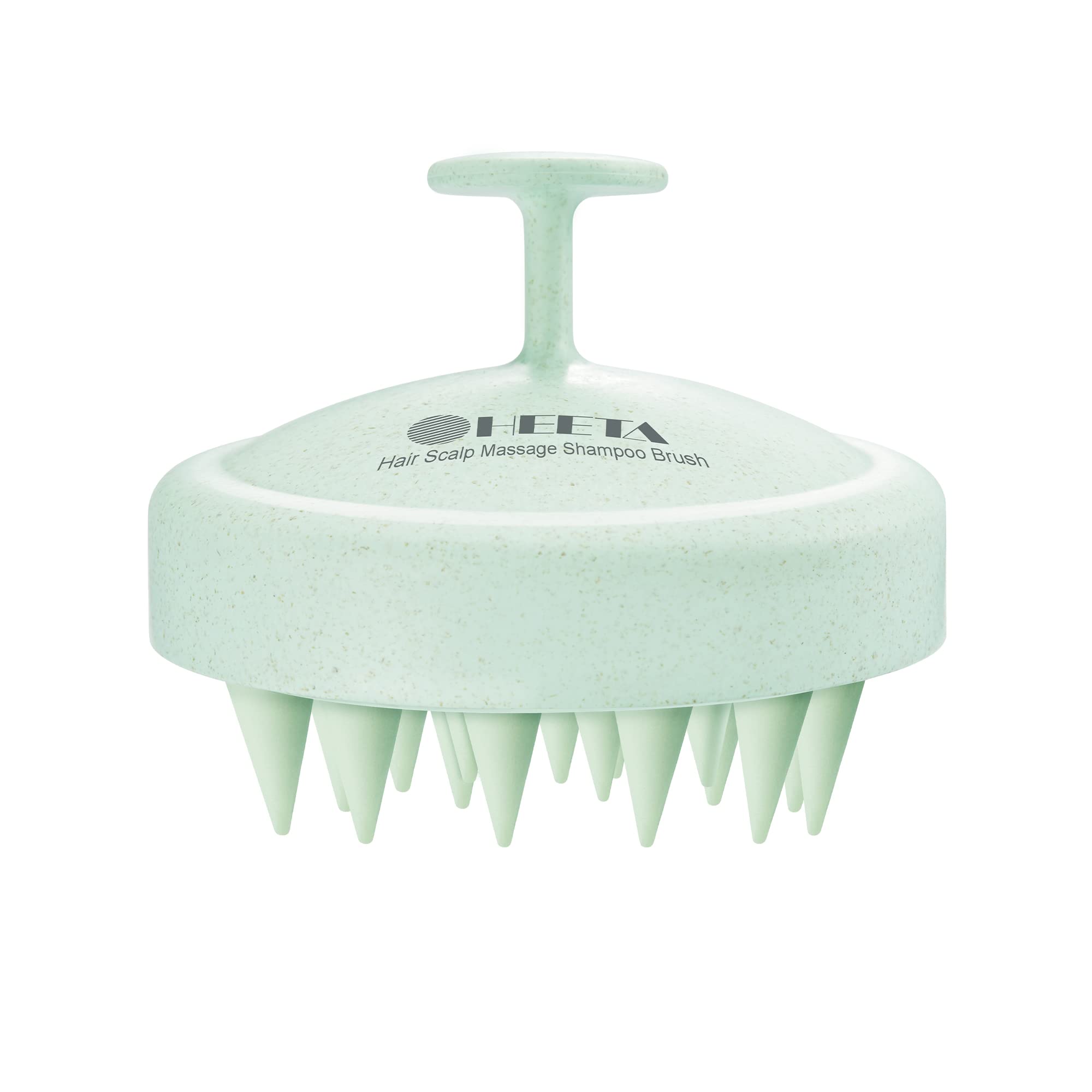 HEETA Scalp Massager Hair Growth Scrubber for Dandruff Removal Hair Care | Silicone Head Massager Relaxing, Shampoo Brush Cleansing Exfoliating for All Hair Type, Easy-Grip, Bath Shower Accessories