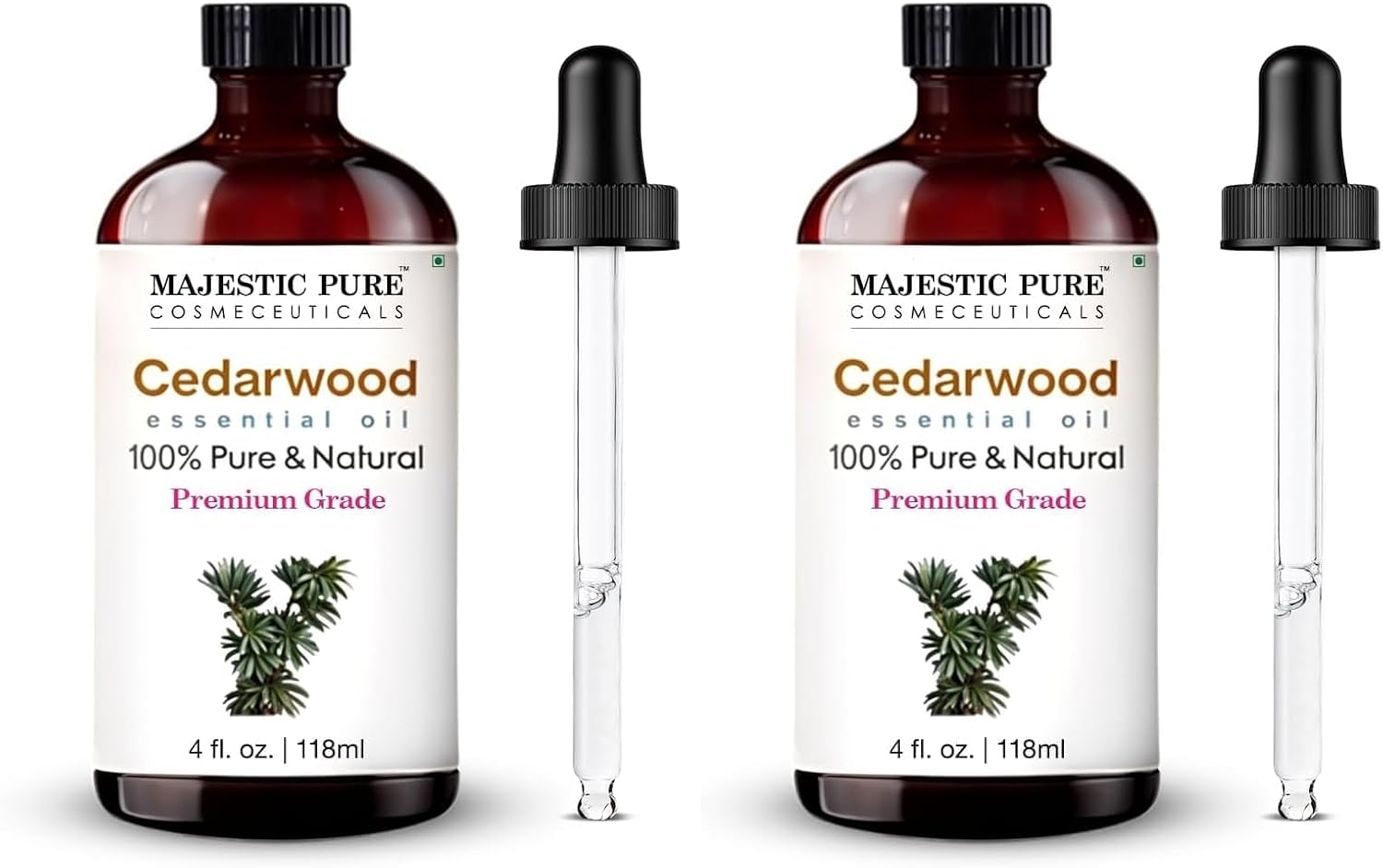 Majestic Pure Lavender Essential Oil for Diffuser - 4 Fl Oz | 100% Natural Essentials Oils for Aromatherapy, Soap and Candle Making Fragrance, Massage and Skin, Lavender Oil