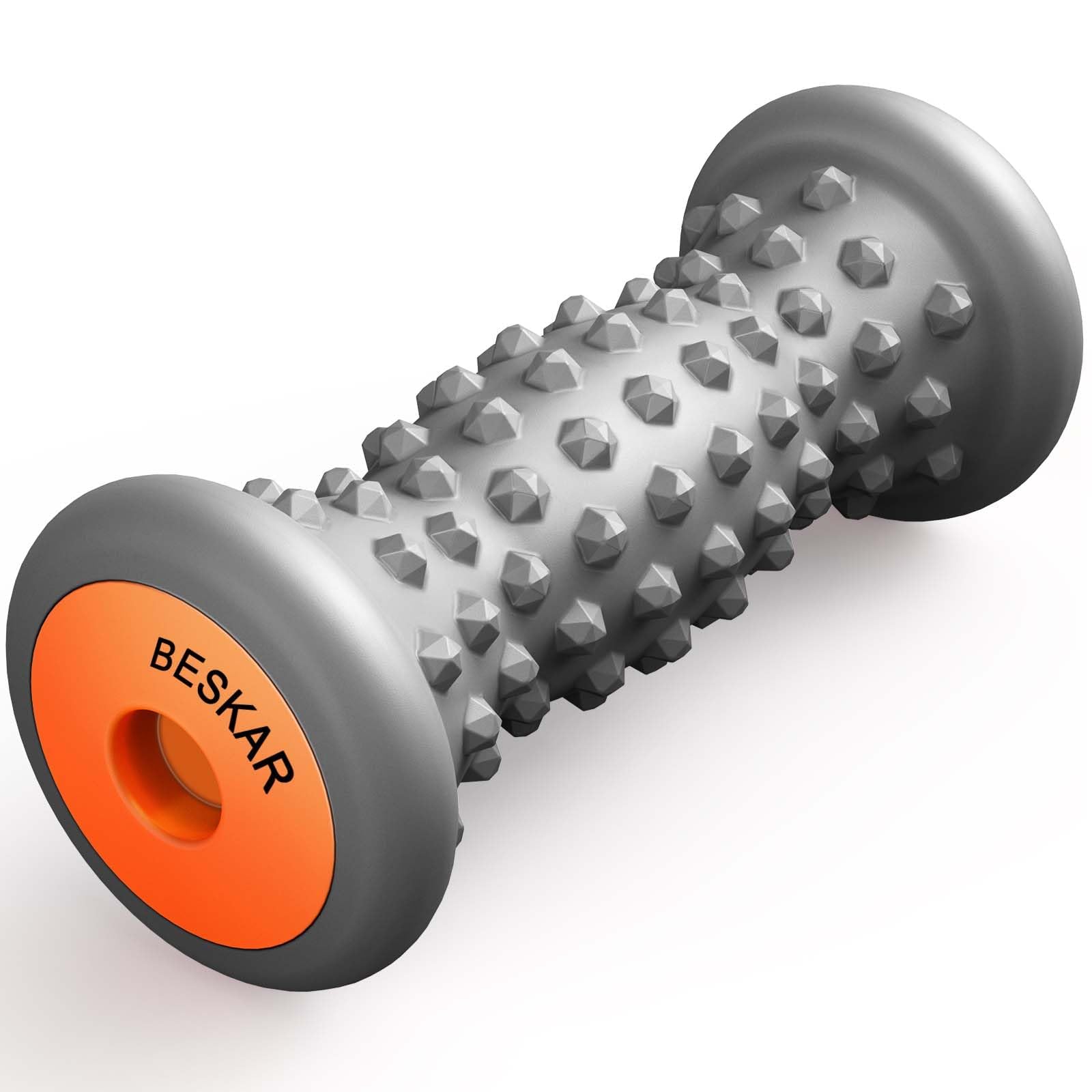 BESKAR Foot Massager Roller for Plantar Fasciitis Relief | Portable Foot Roller to Deep Tissue Muscle Massage, Foot Arch and Heel Pain, Foot Trigger Point Therapy, Reflexology Tool