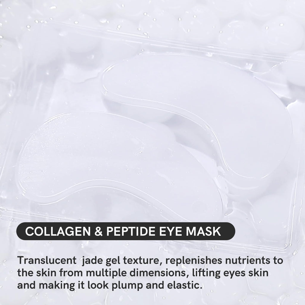 PEAUAMIE Under Eye Patches Gold and Hyaluronic Acid for puffy eyes,Rose Eye Masks for Dark Circles and Puffiness skin care Smooth Wrinkles products 30 Pairs