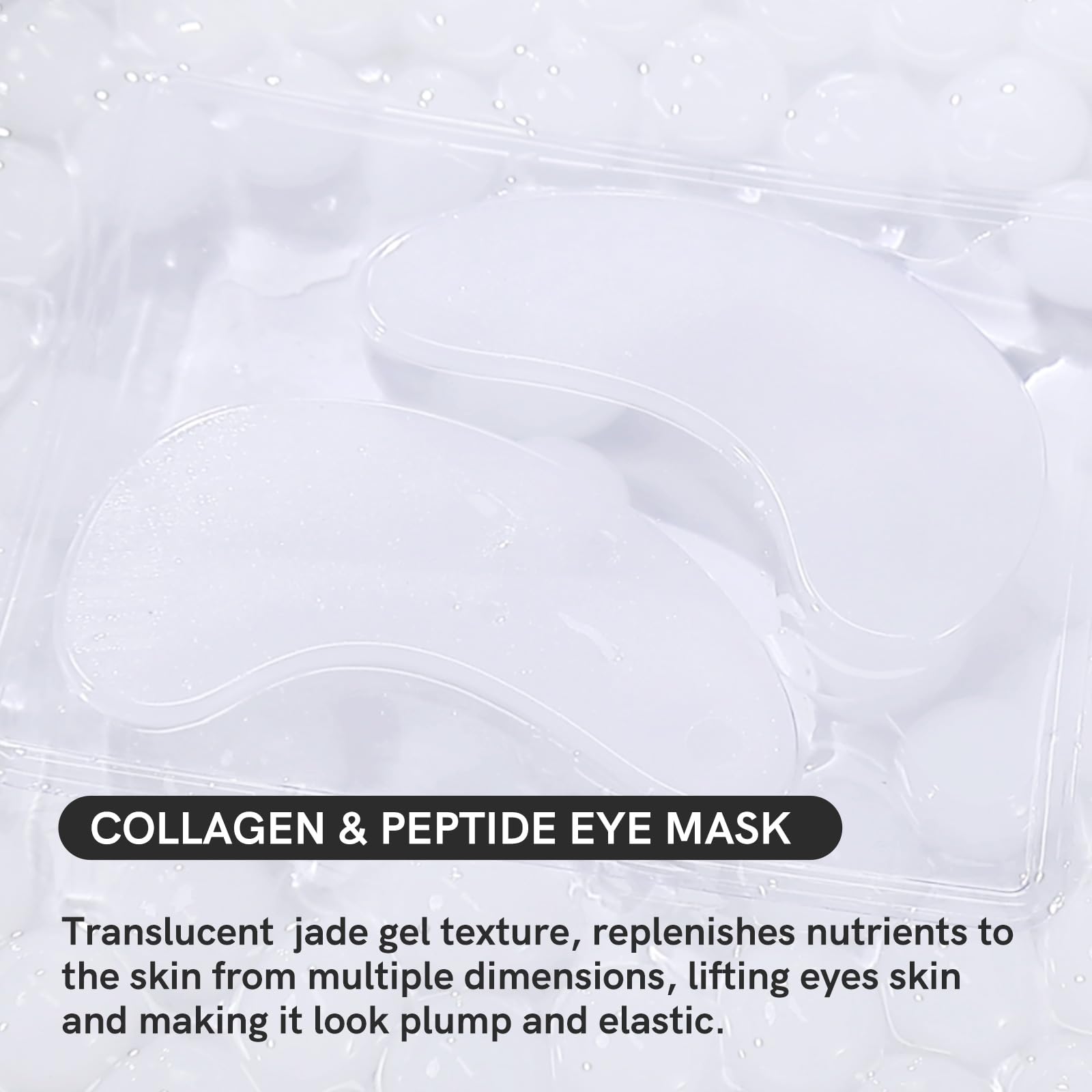 PEAUAMIE Under Eye Patches Gold and Hyaluronic Acid for puffy eyes,Rose Eye Masks for Dark Circles and Puffiness skin care Smooth Wrinkles products 30 Pairs