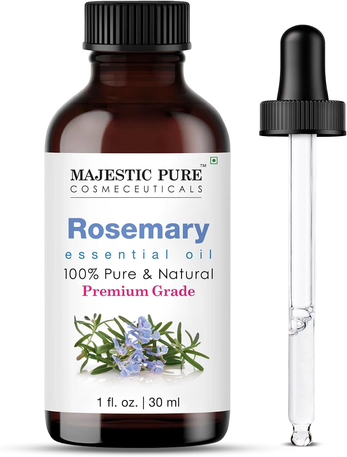 Majestic Pure Lavender Essential Oil for Diffuser - 4 Fl Oz | 100% Natural Essentials Oils for Aromatherapy, Soap and Candle Making Fragrance, Massage and Skin, Lavender Oil