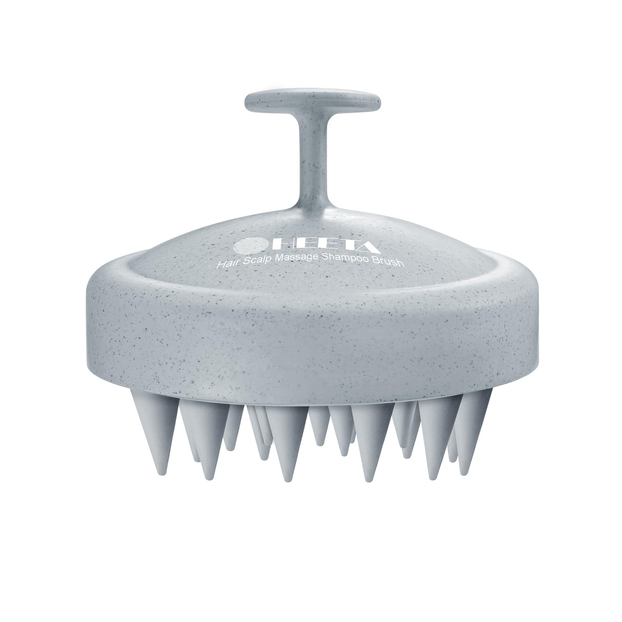 HEETA Scalp Massager Hair Growth Scrubber for Dandruff Removal Hair Care | Silicone Head Massager Relaxing, Shampoo Brush Cleansing Exfoliating for All Hair Type, Easy-Grip, Bath Shower Accessories