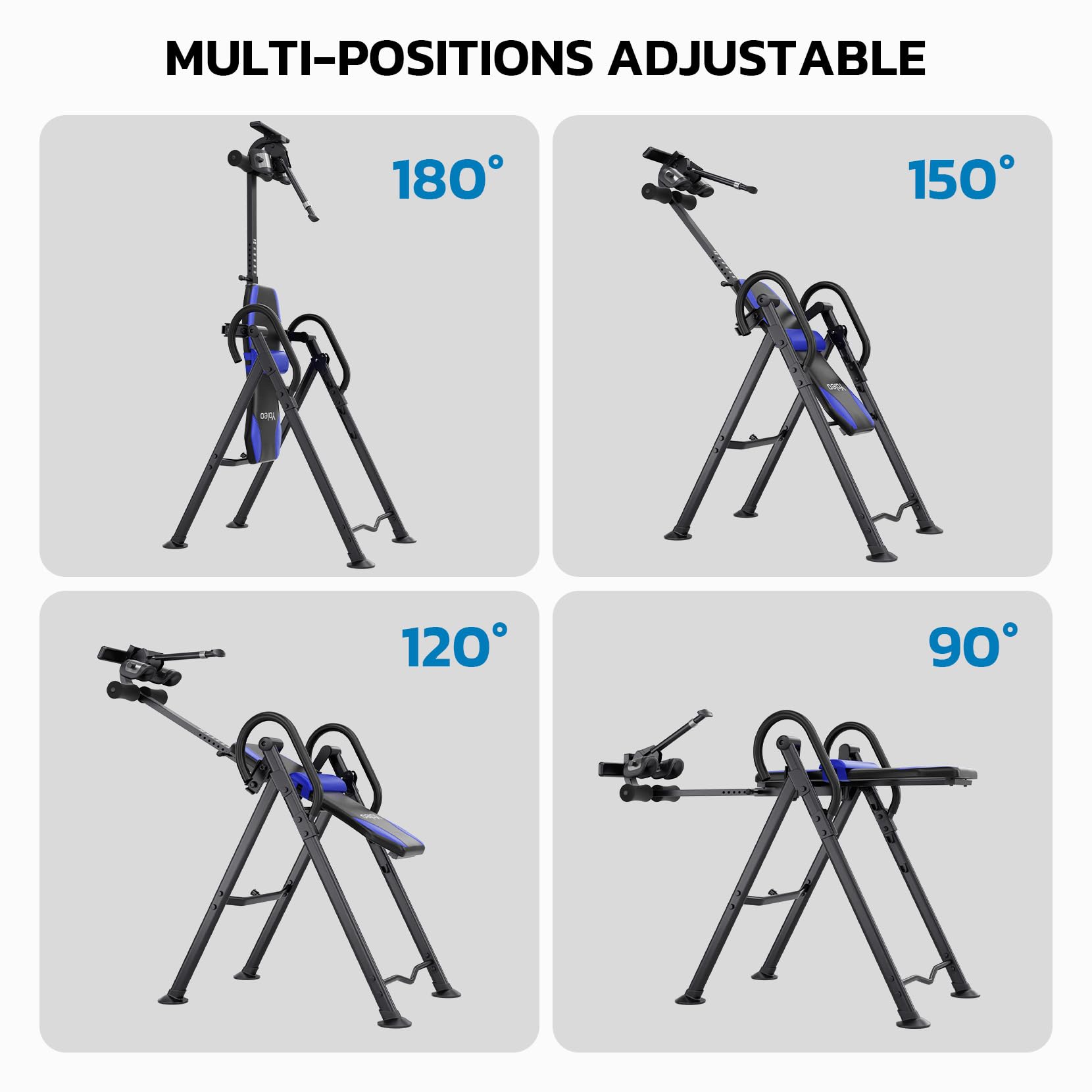 YOLEO Gravity Inversion Table for Back Pain Relief 2026 New Inversion Table | w/Lumbar Support, Easy to Assemble, Back Stretcher Machine 300 lbs