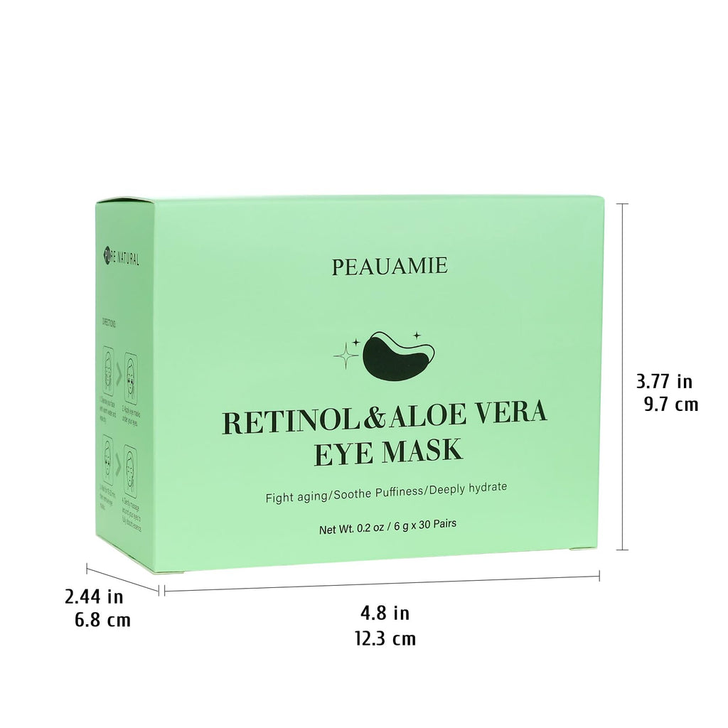 PEAUAMIE Under Eye Patches Gold and Hyaluronic Acid for puffy eyes,Rose Eye Masks for Dark Circles and Puffiness skin care Smooth Wrinkles products 30 Pairs