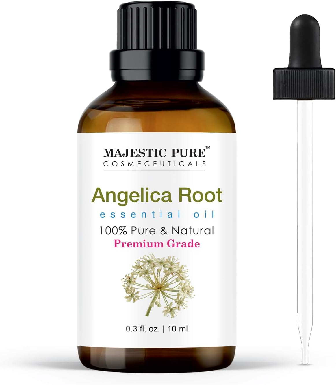 Majestic Pure Lavender Essential Oil for Diffuser - 4 Fl Oz | 100% Natural Essentials Oils for Aromatherapy, Soap and Candle Making Fragrance, Massage and Skin, Lavender Oil