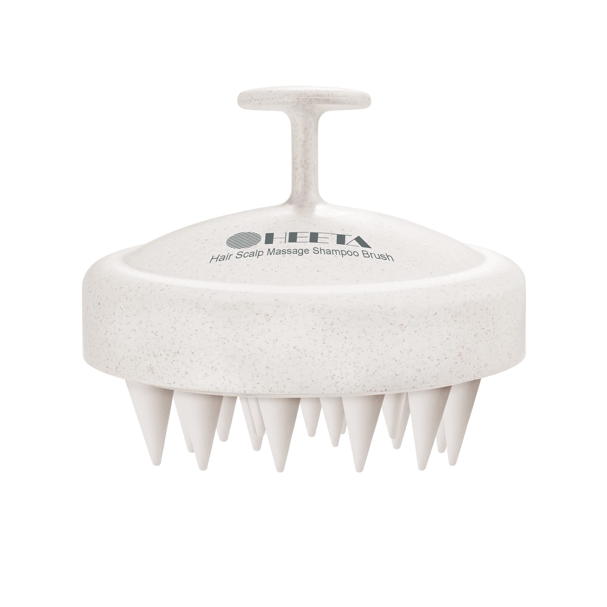 HEETA Scalp Massager Hair Growth Scrubber for Dandruff Removal Hair Care | Silicone Head Massager Relaxing, Shampoo Brush Cleansing Exfoliating for All Hair Type, Easy-Grip, Bath Shower Accessories