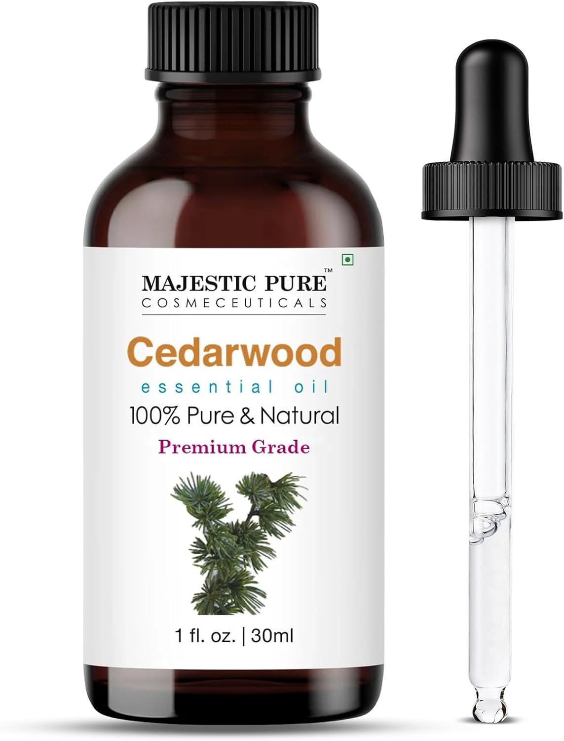 Majestic Pure Lavender Essential Oil for Diffuser - 4 Fl Oz | 100% Natural Essentials Oils for Aromatherapy, Soap and Candle Making Fragrance, Massage and Skin, Lavender Oil