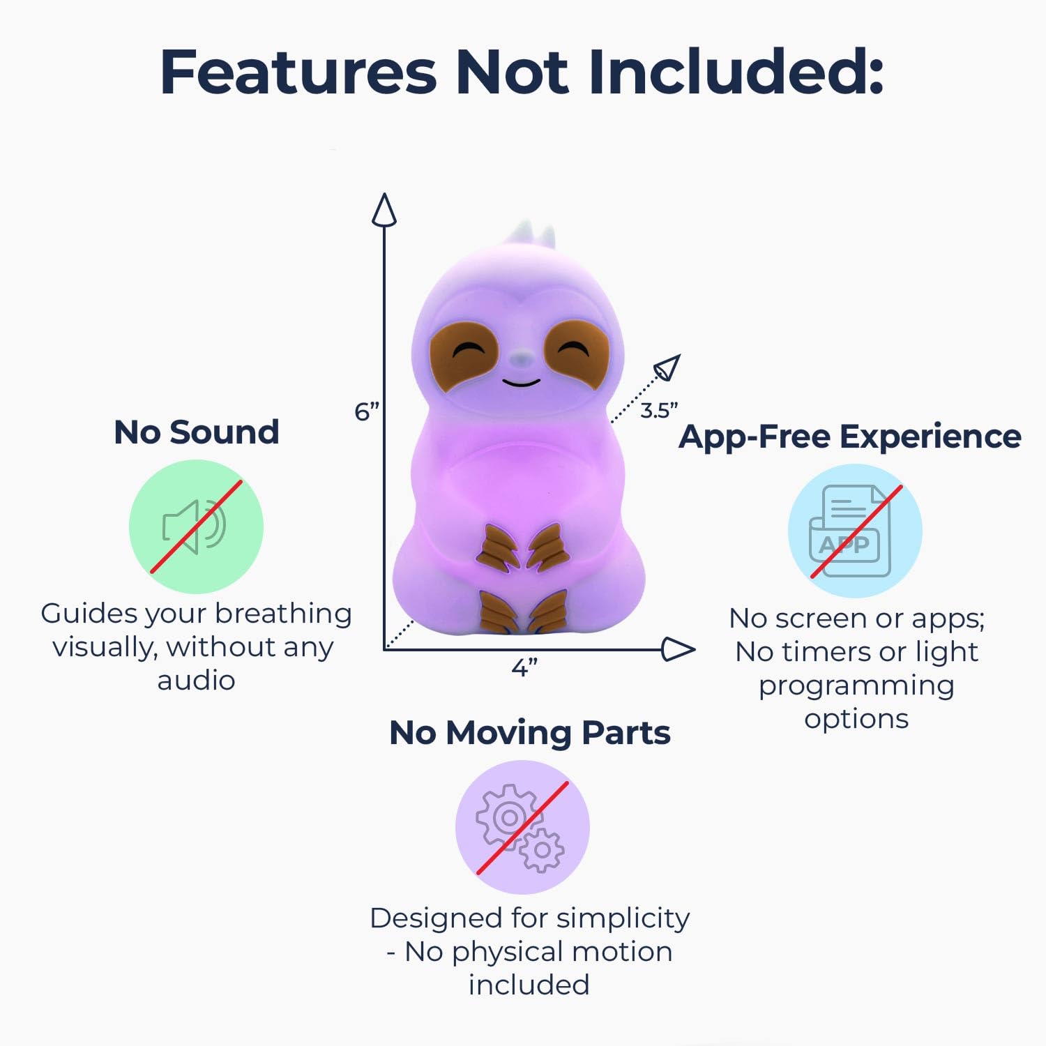 Mindsight 'Original Breathing Buddha' Guided Visual Meditation | 3 Modes to Slow Your Breathing & Calm Your Mind | Stress & Anxiety Relief | Wellness Gift | Adults, Kids, Classrooms | USB Rechargeable