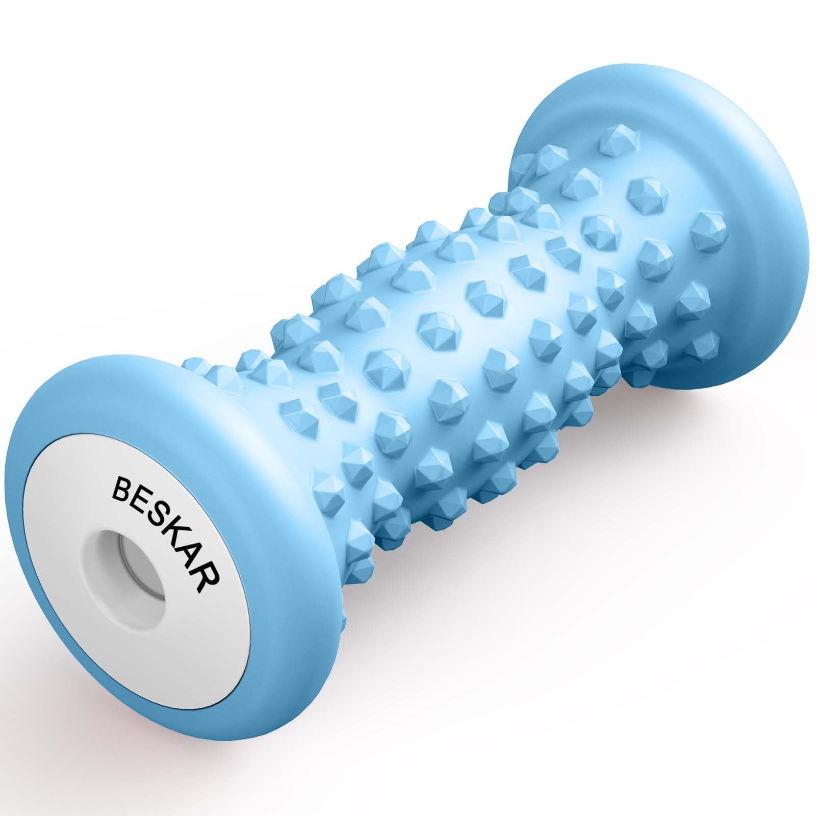 BESKAR Foot Massager Roller for Plantar Fasciitis Relief | Portable Foot Roller to Deep Tissue Muscle Massage, Foot Arch and Heel Pain, Foot Trigger Point Therapy, Reflexology Tool