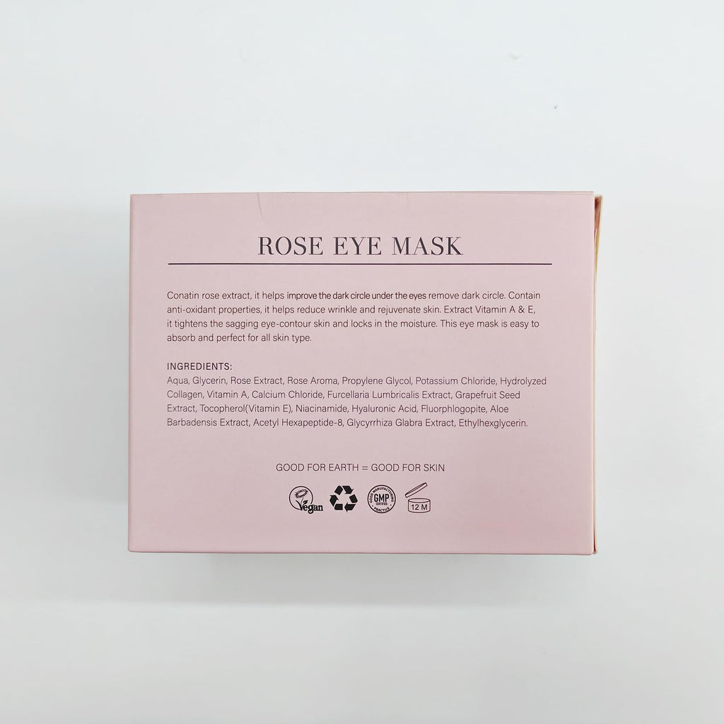 PEAUAMIE Under Eye Patches Gold and Hyaluronic Acid for puffy eyes,Rose Eye Masks for Dark Circles and Puffiness skin care Smooth Wrinkles products 30 Pairs