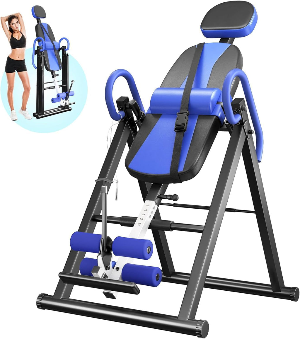 YOLEO Gravity Inversion Table for Back Pain Relief 2026 New Inversion Table | w/Lumbar Support, Easy to Assemble, Back Stretcher Machine 300 lbs