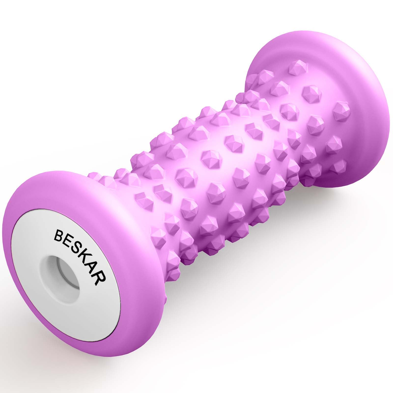 BESKAR Foot Massager Roller for Plantar Fasciitis Relief | Portable Foot Roller to Deep Tissue Muscle Massage, Foot Arch and Heel Pain, Foot Trigger Point Therapy, Reflexology Tool