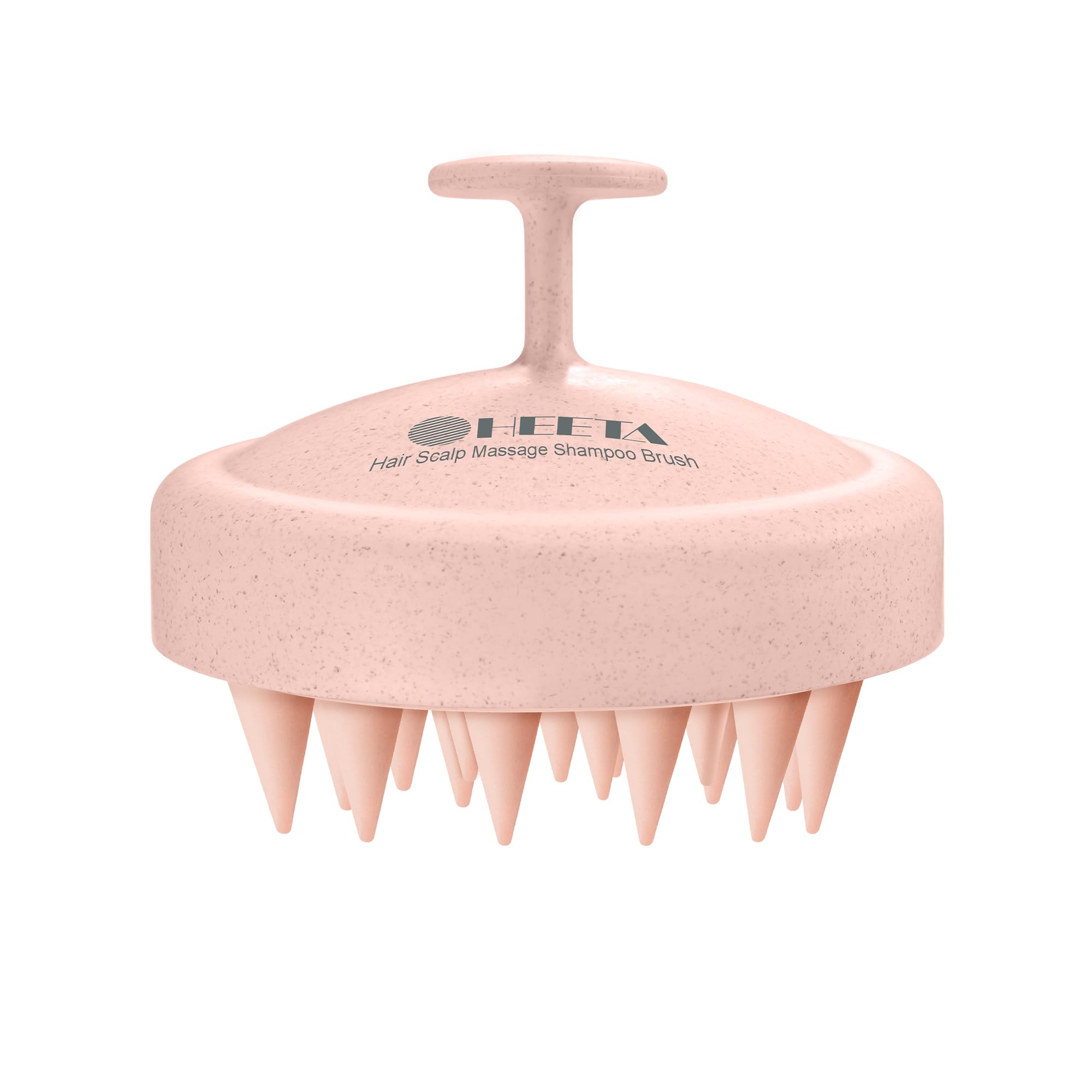 HEETA Scalp Massager Hair Growth Scrubber for Dandruff Removal Hair Care | Silicone Head Massager Relaxing, Shampoo Brush Cleansing Exfoliating for All Hair Type, Easy-Grip, Bath Shower Accessories
