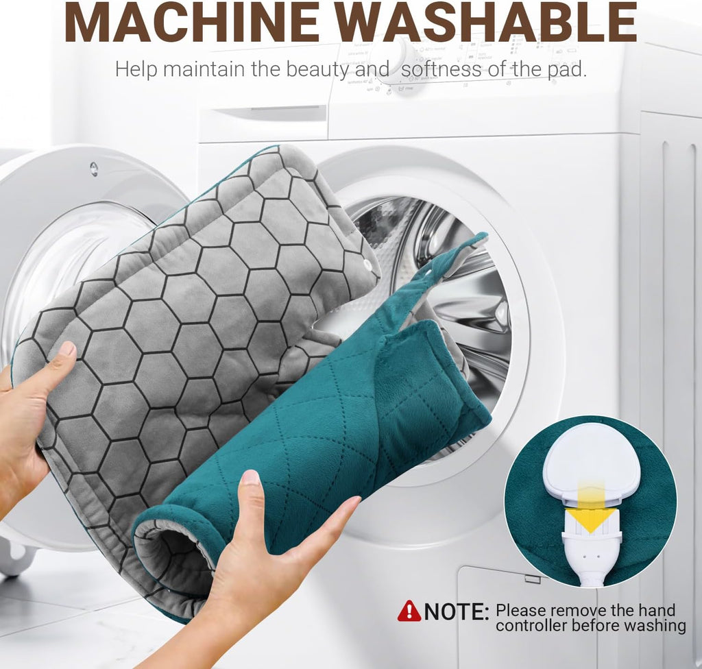 Graphene-Infused Heating Pad for Neck and Shoulders and Back, Heated Wrap | Deeper Pain Relief Weighted Heat Pad, Christmas Birthday Gifts for Women Men Mom Dad, Heated Pad w/6 Heat Settings 4 Auto-Off