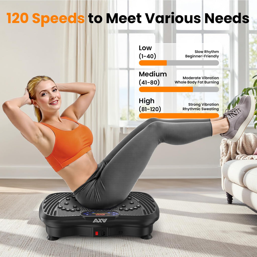 AXV Vibration Plate Exercise Machine Fitness Platform Body Vibrating Board