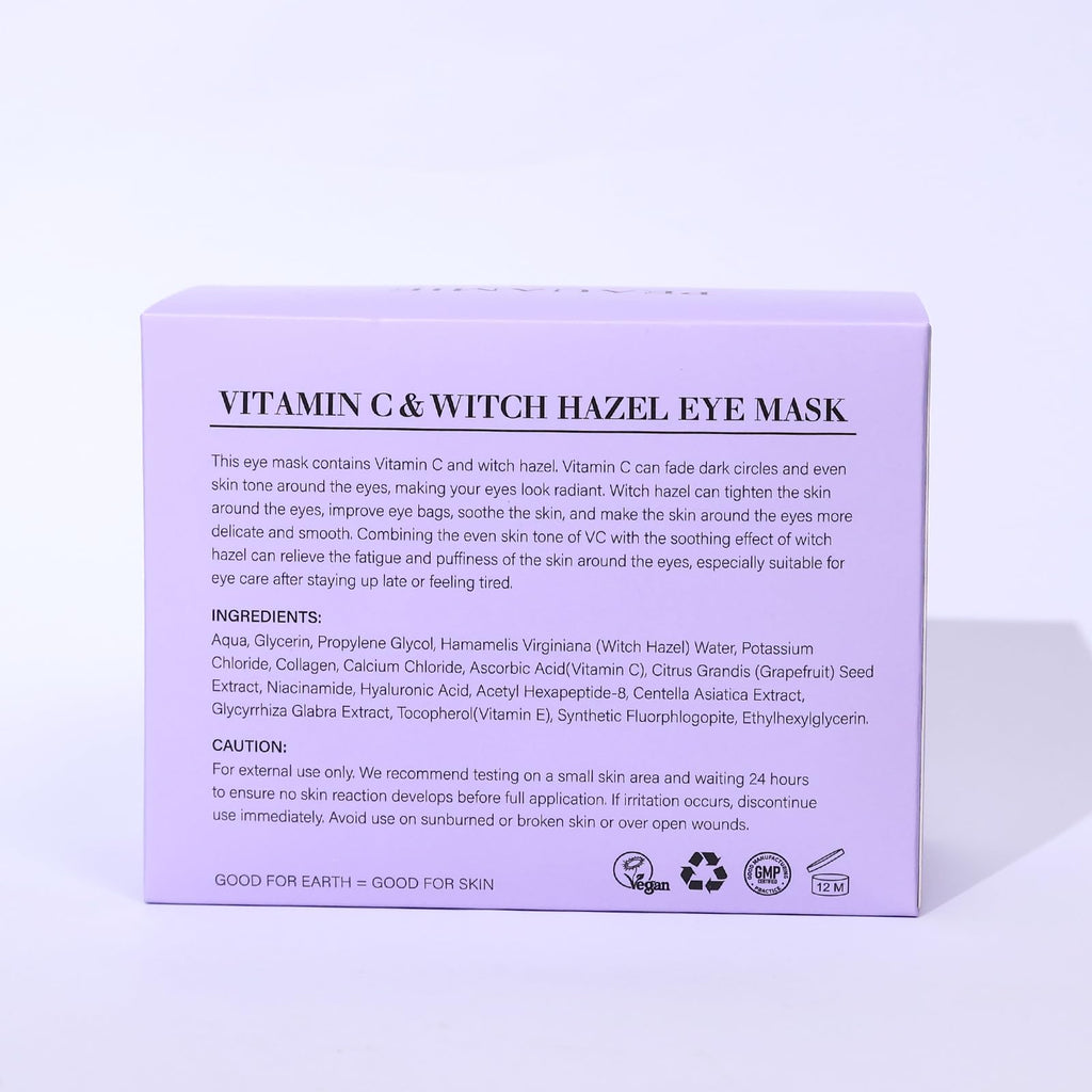 PEAUAMIE Under Eye Patches Gold and Hyaluronic Acid for puffy eyes,Rose Eye Masks for Dark Circles and Puffiness skin care Smooth Wrinkles products 30 Pairs
