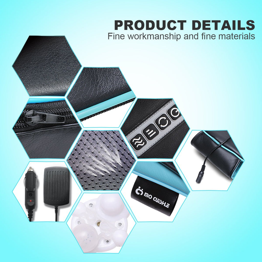 Mo Cuishle Women Men Gifts, Shiatsu Back Shoulder & Neck Massager with Heat | Electric Deep Tissue 4D Kneading Massage, Best Gifts for Mom Dad Wife Husband her Him, Christmas, Birthday (NOT Cordless)