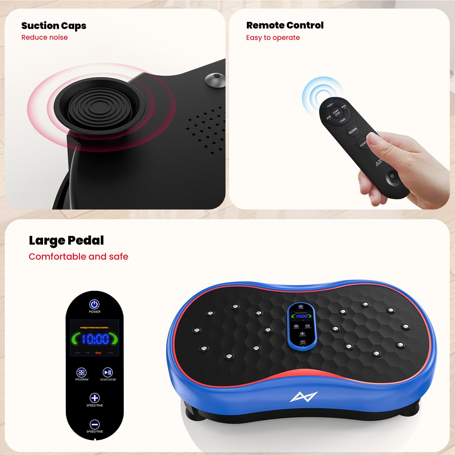 AXV Vibration Plate Exercise Machine Fitness Platform Body Vibrating Board