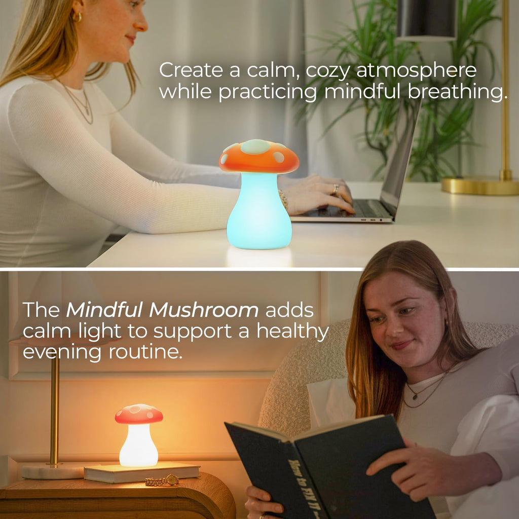 Mindsight 'Original Breathing Buddha' Guided Visual Meditation | 3 Modes to Slow Your Breathing & Calm Your Mind | Stress & Anxiety Relief | Wellness Gift | Adults, Kids, Classrooms | USB Rechargeable
