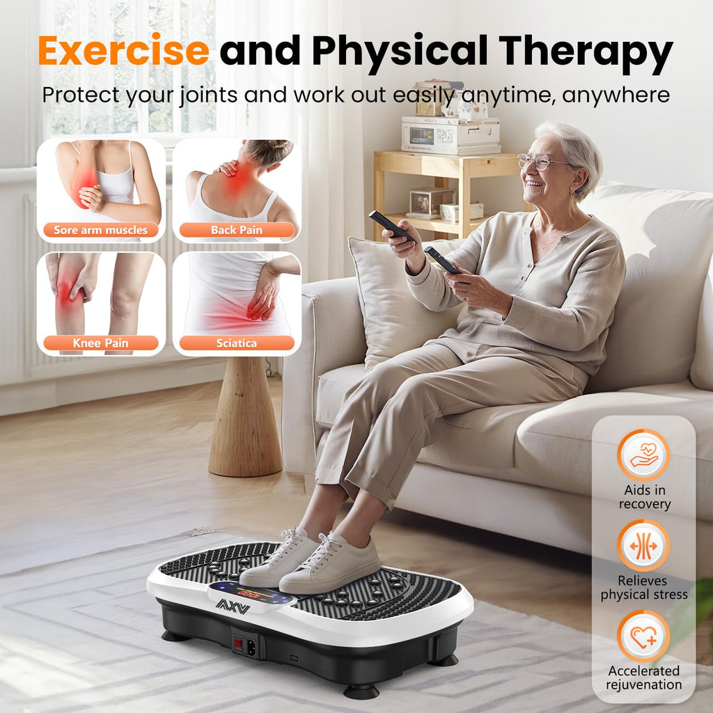 AXV Vibration Plate Exercise Machine Fitness Platform Body Vibrating Board