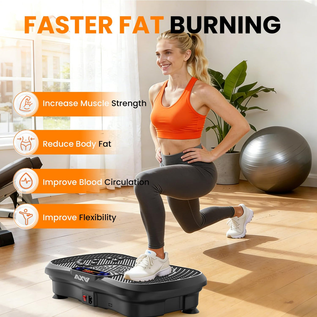 AXV Vibration Plate Exercise Machine Fitness Platform Body Vibrating Board