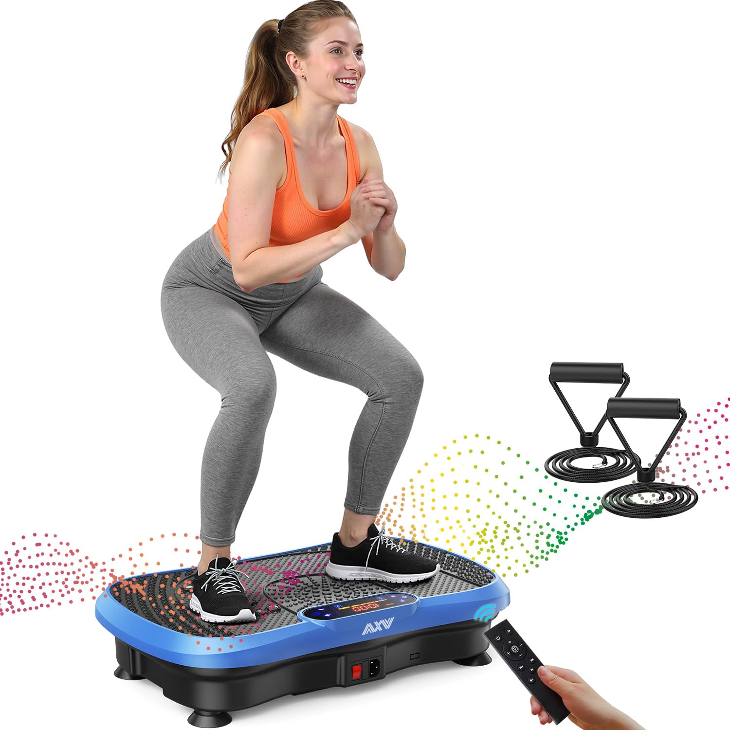 AXV Vibration Plate Exercise Machine Fitness Platform Body Vibrating Board