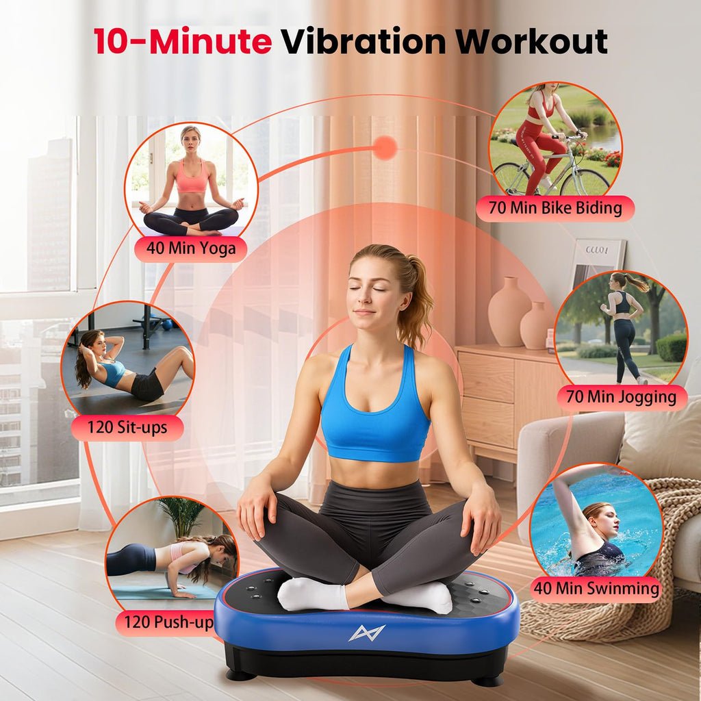 AXV Vibration Plate Exercise Machine Fitness Platform Body Vibrating Board