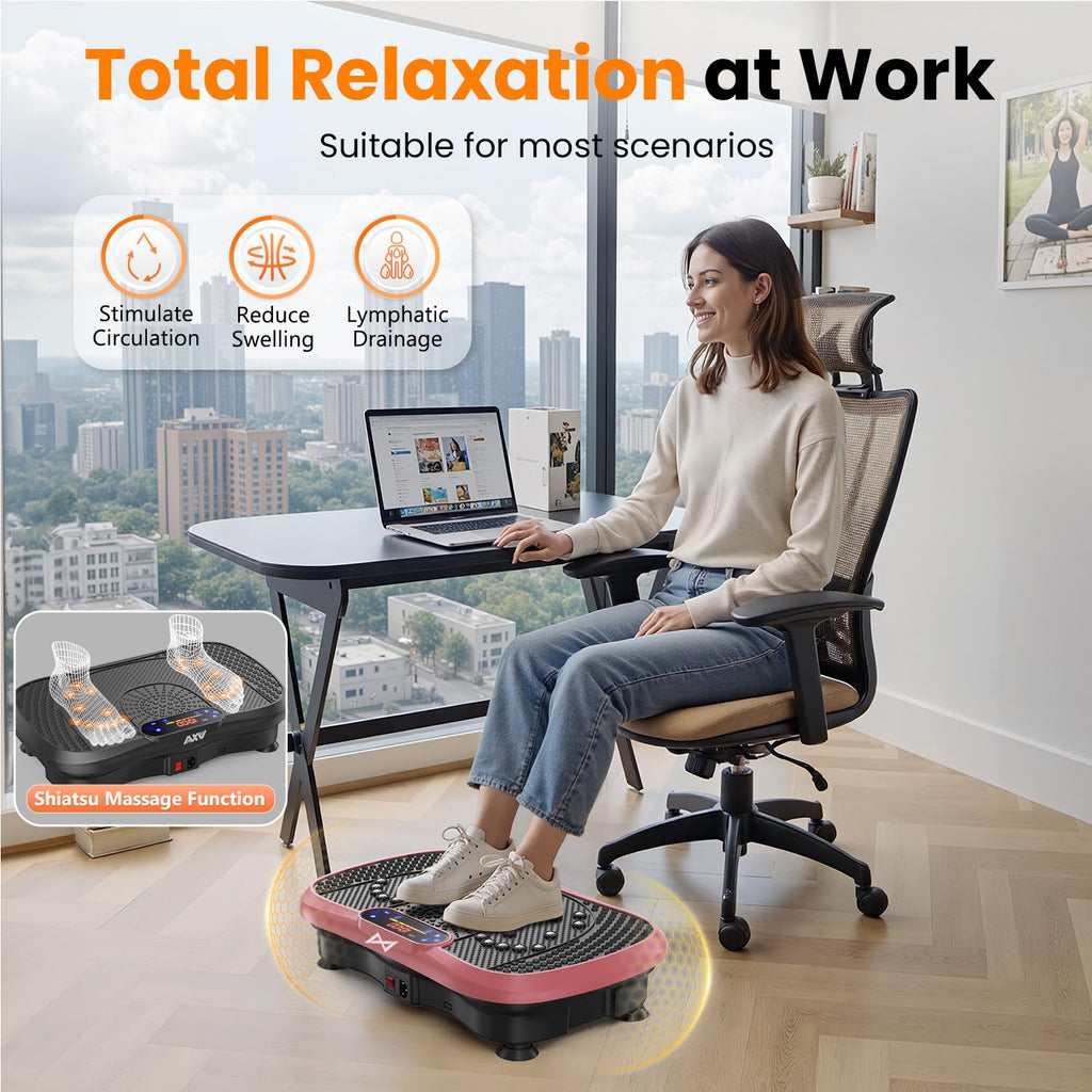 AXV Vibration Plate Exercise Machine Fitness Platform Body Vibrating Board