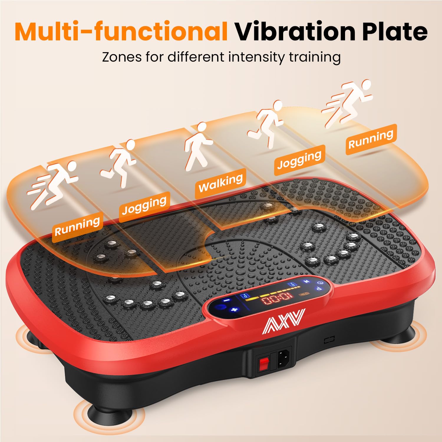 AXV Vibration Plate Exercise Machine Fitness Platform Body Vibrating Board