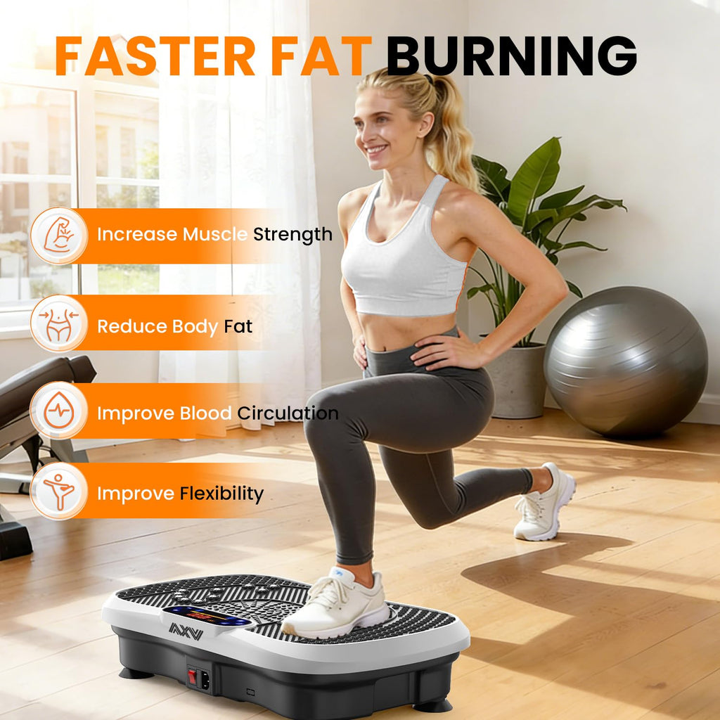 AXV Vibration Plate Exercise Machine Fitness Platform Body Vibrating Board
