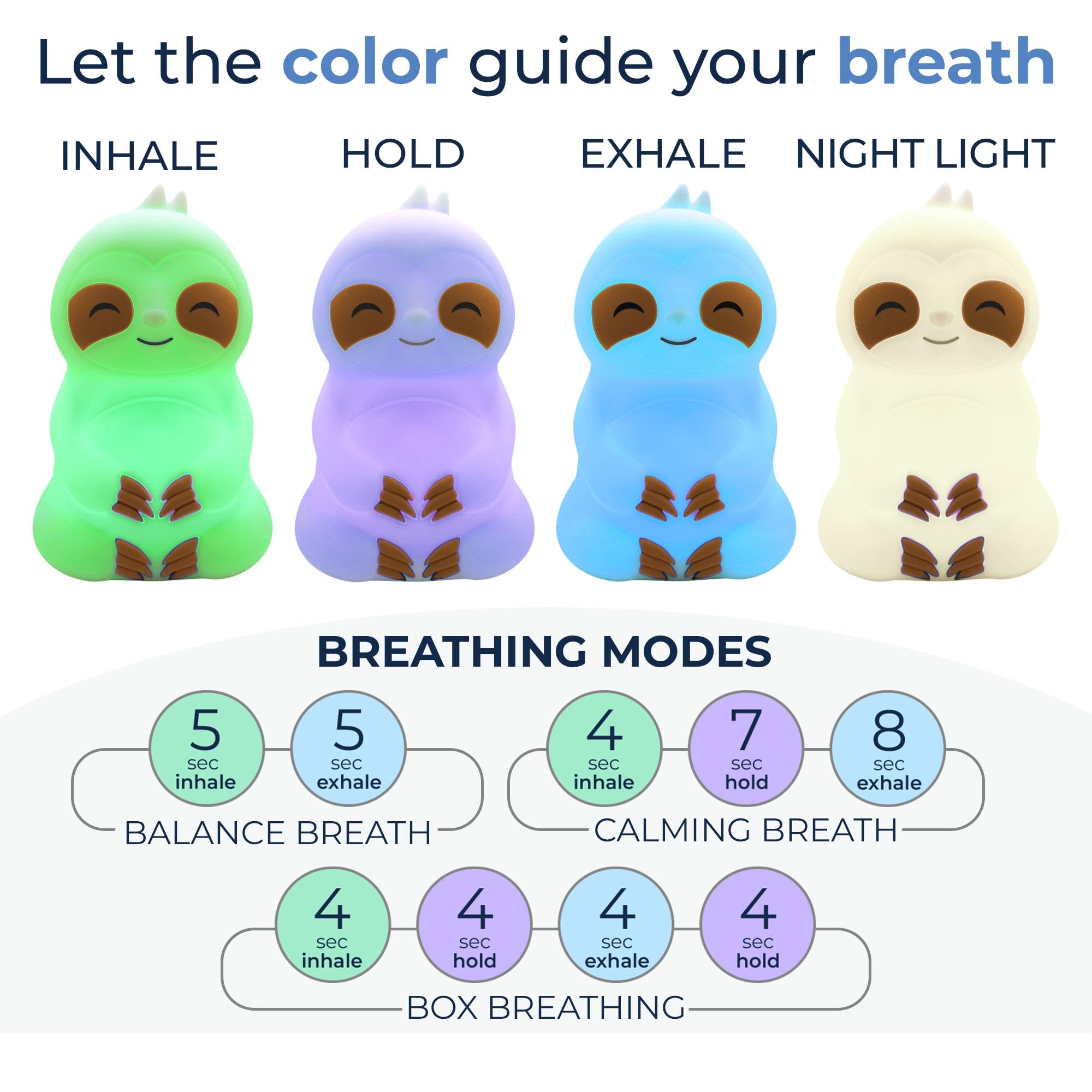 Mindsight 'Original Breathing Buddha' Guided Visual Meditation | 3 Modes to Slow Your Breathing & Calm Your Mind | Stress & Anxiety Relief | Wellness Gift | Adults, Kids, Classrooms | USB Rechargeable