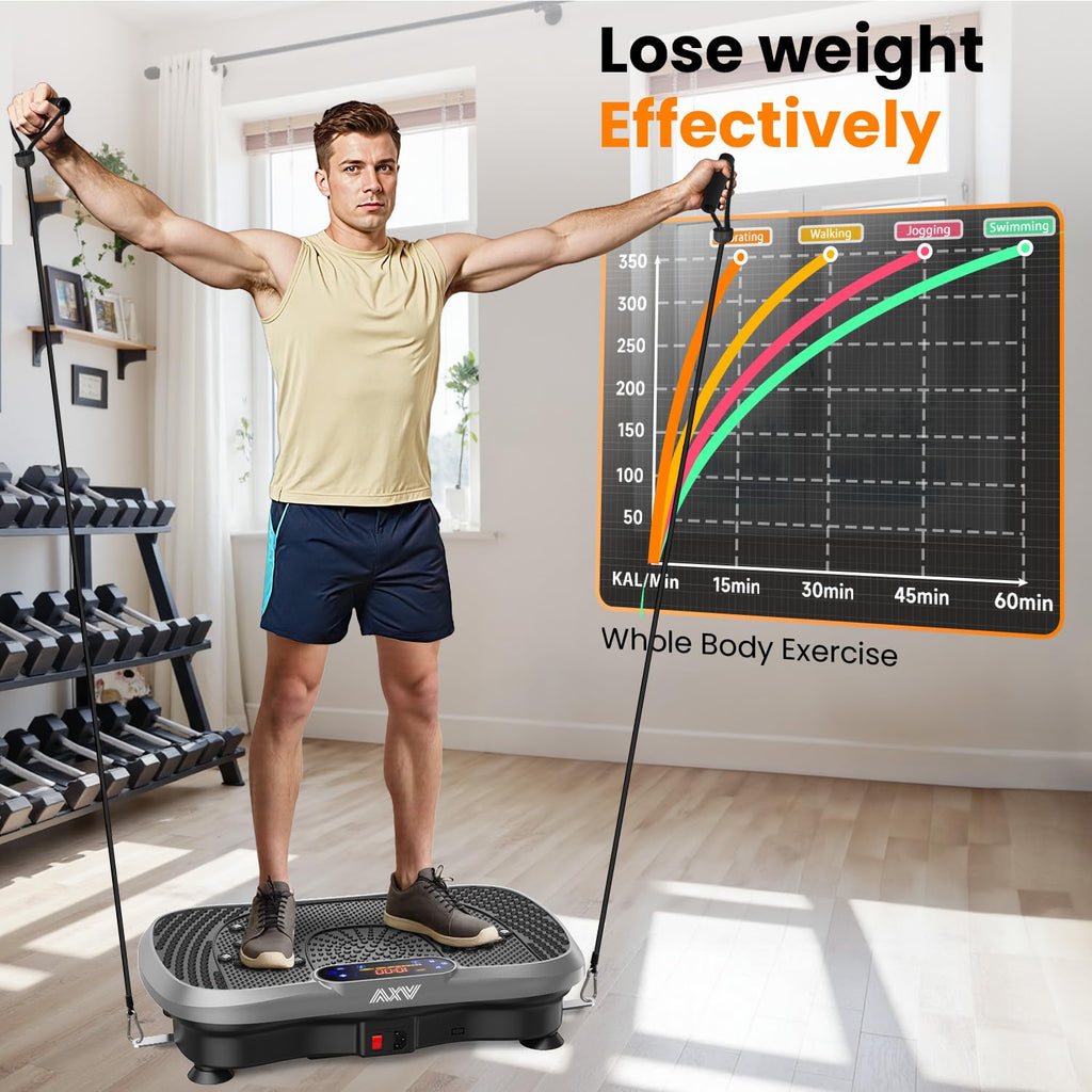 AXV Vibration Plate Exercise Machine Fitness Platform Body Vibrating Board