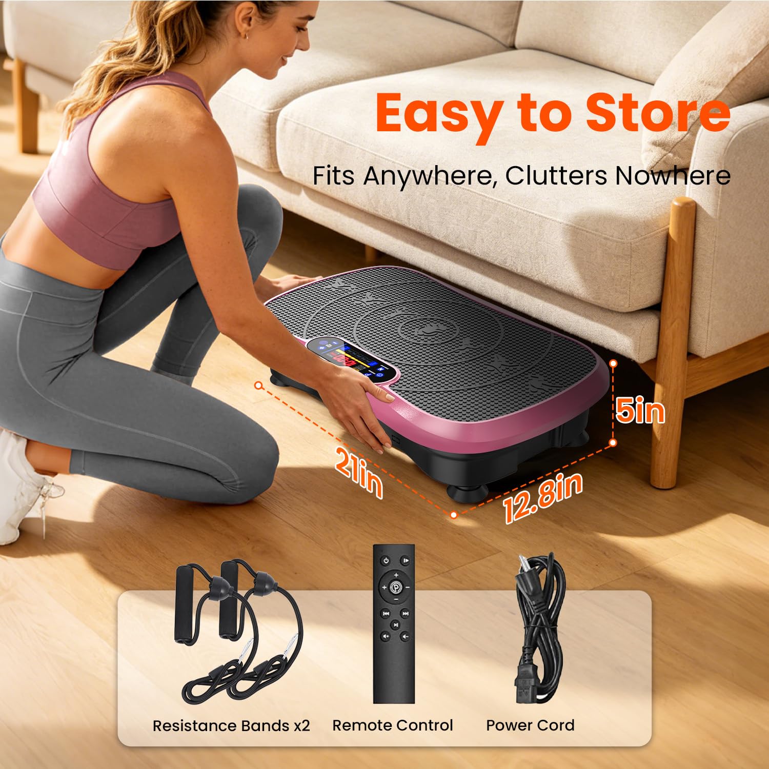 AXV Vibration Plate Exercise Machine Fitness Platform Body Vibrating Board